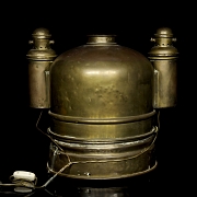 Navigation compass in logbook, early 20th century