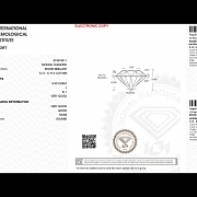 Diamante natural en talla brillante, 0.50 ct, certificado IGI