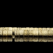 Necklace with bone beads, 20th century - 5