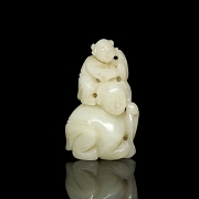 Figura de jade blanco