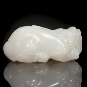 Figura de jade blanco de Hetian 