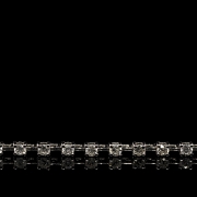 Pulsera rivère en oro blanco de 18k y diamantes