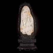 Relieve de jade blanco Hetian 