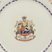 Plato de porcelana para exportación 