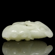 White jade figure ‘Lotus Root’, Qing dynasty - 2