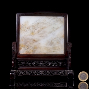 Panel de jade blanco de Hetian