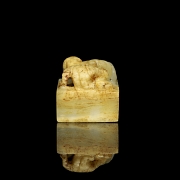 Sello de jade tallado 