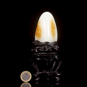 Roca de jade blanco de Hetian, dinastía Qing