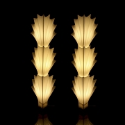 Pair of floor lamps ‘Sea Shells’ by Rougier, circa 1970