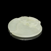 White jade pendant ‘Peach Blossom’, Qing dynasty - 3