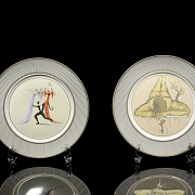 Pareja de platos Dalí 