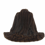 Long vision fur coat