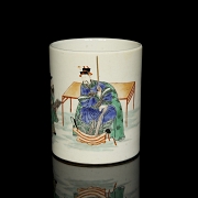 Bote para pinceles de porcelana