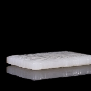 Placa de jade blanco de Hetian