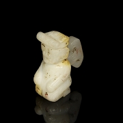 Figura de jade blanco