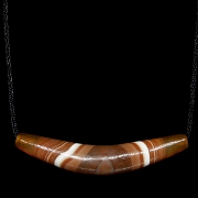 Colgante con cuenta Dizi de ágata, dinastía Liao