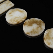 Ornamentos para cinturón de jade tallado, dinastía Ming