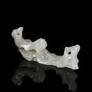 Hetian jade brush holder ‘Gongshi’, Qing dynasty