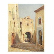 多明戈·索莱尔·吉利 Domingo Soler Gili（1871–1951）《漫步于立面之间》