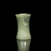 Carved jade pendant, Qijia culture - 2