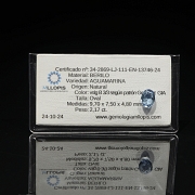 Conjunto de cuatro aguamarinas naturales