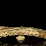 Pareja de hebillas de jade amarillo
