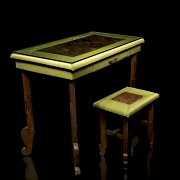 Escritorio con taburete estilo Japonesismo, para Liberty & Co., circa 1900–1910