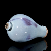 Jarrón meiping con esmalte junyao, estilo Yuan