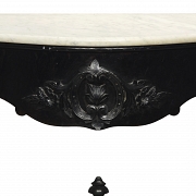 Elizabethan-style console table and mirror set, 20th century - 1