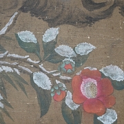 Chinese painting ‘Birds on snowy branches’, signed Lü Ji - 2