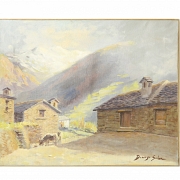 多明戈·索莱尔·吉利 Domingo Soler Gili（1871–1951）《乡村房屋》