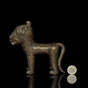 Leopardo de bronce de Benín, Nigeria. s.XIX