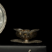 Conjunto de seis objetos de plata, s.XX