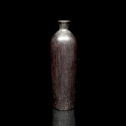 Jarrón soliflor de madera, dinastía Qing