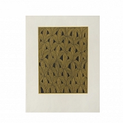 Alfredo Alcain Partearroyo (1936) “Intertwined on Ochre”, 2003