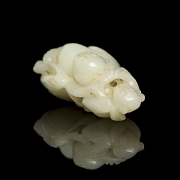 Figura de jade blanco