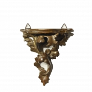 Conjunto de espejo y cornucopias de estilo rococó, s.XX - 3