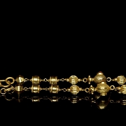 Gold-plated silver and coral necklace, 19th century