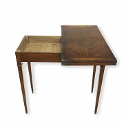 Folding game table, 20th century