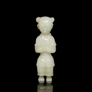 Carved jade figure ‘Girl’, Qing dynasty
