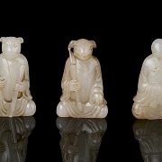 Conjunto de figuras de jade 