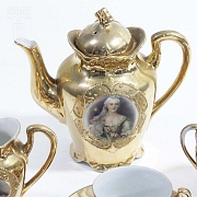 Juego de cafe dorado - 9