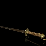 'Shuangdao’ silver-plated metal sword, 20th century - 7