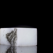 Figura de jade blanco de Hetian