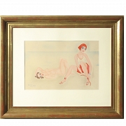 Sacha Zaliouk (1887–1971) ‘Ladies on the Beach’