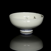 Glazed porcelain bowl, ‘Turtle and Chrysanthemums,’ 20th century