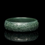 Brazalete de ágata verde, dinastía Han