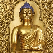 Altar de bronce dorado 