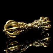 Dorje de bronce dorado, dinastía Qing