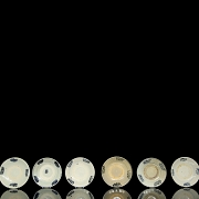 Juego de ocho platos de cerámica esmaltada, dinastía Ming - 5